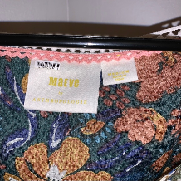 🌸Host Pick 🌸Maeve Floral Long Sleeve Top from Anthropologie Size Medium - Picture 4 of 6